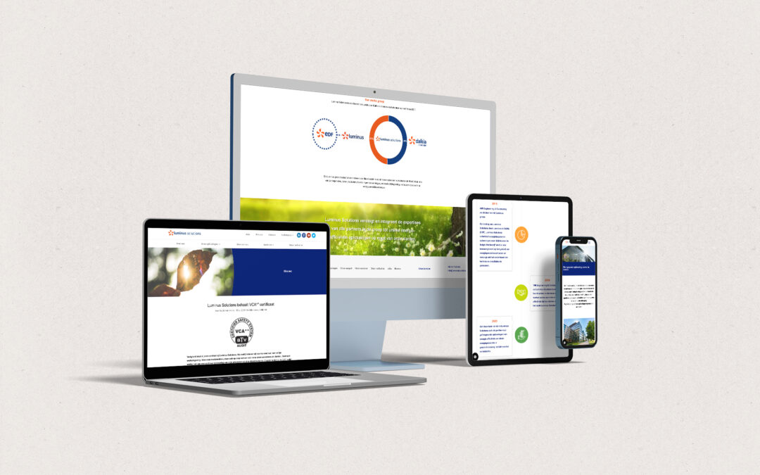 Luminus Solutions – Een website in 3 talen voor een energiebedrijf